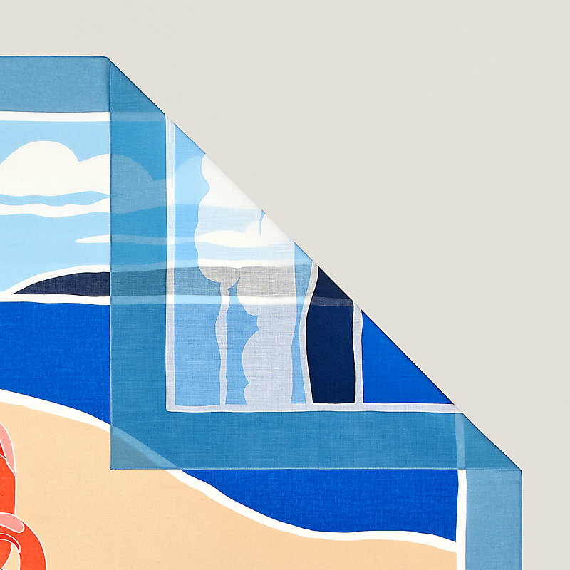 【ポイントになるアイテム】HERMES パレオ Escale a la Plage escale-a-la-plage-pareo--